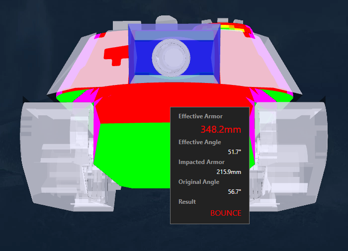 T803 when using its gun depression