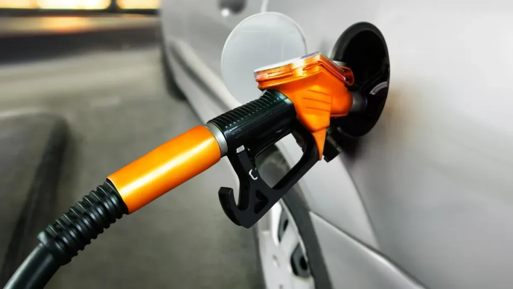 filling the car tank